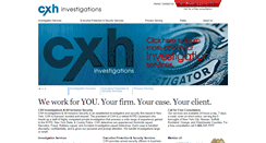 Desktop Screenshot of cxhinvestigations.com
