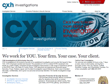 Tablet Screenshot of cxhinvestigations.com